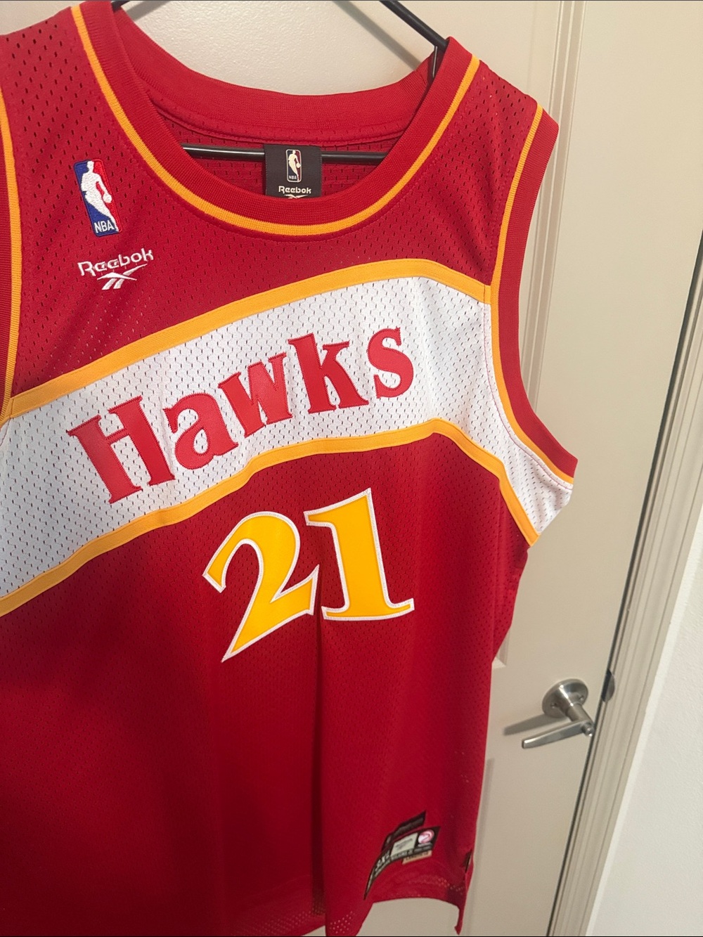 Reebok Dominique Wilkins Hawks Basketball Jersey